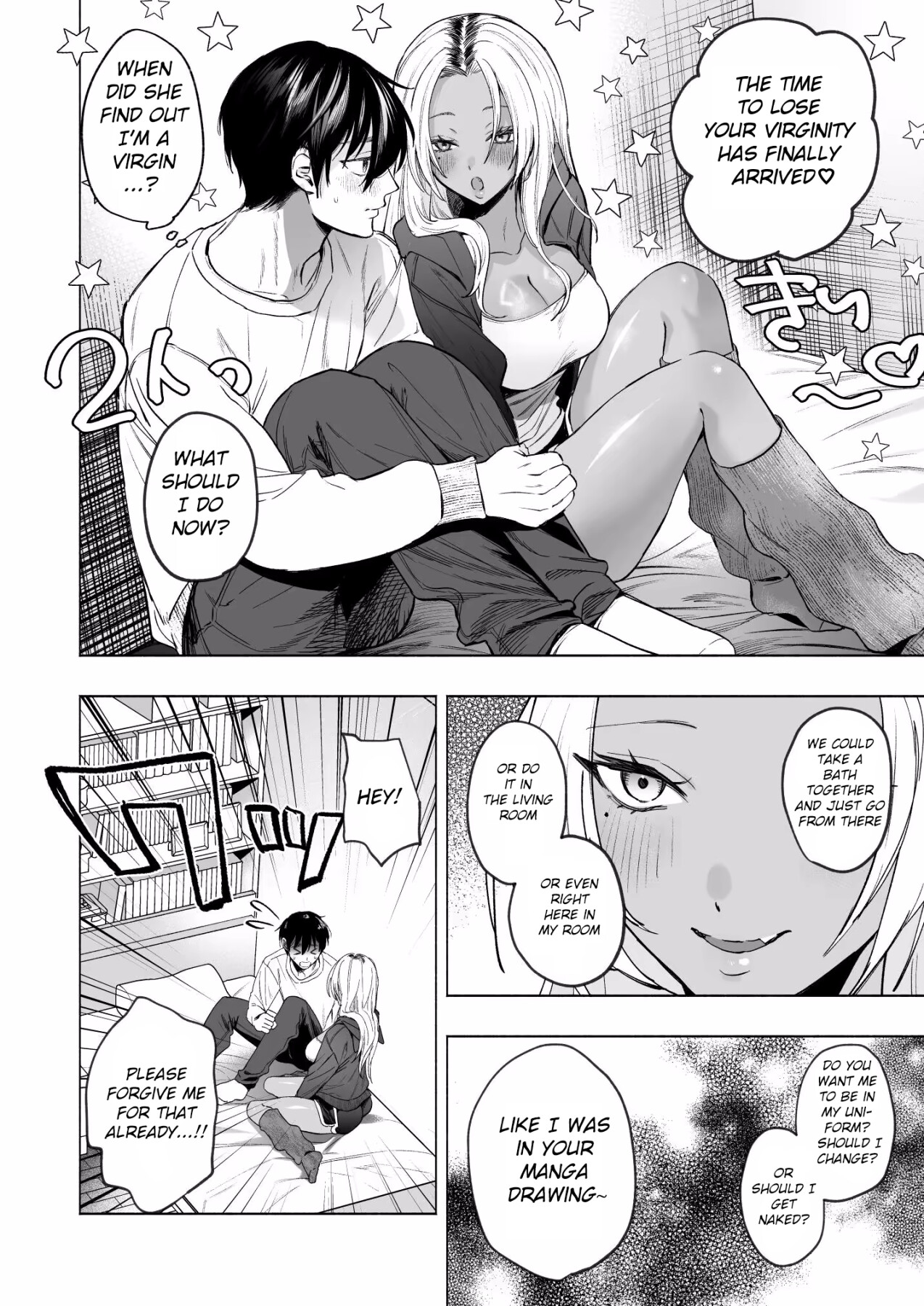 Hentai Manga Comic-My Black Gal Big Tits Stepsister Wants to Milk My Sperm Gently-Read-25